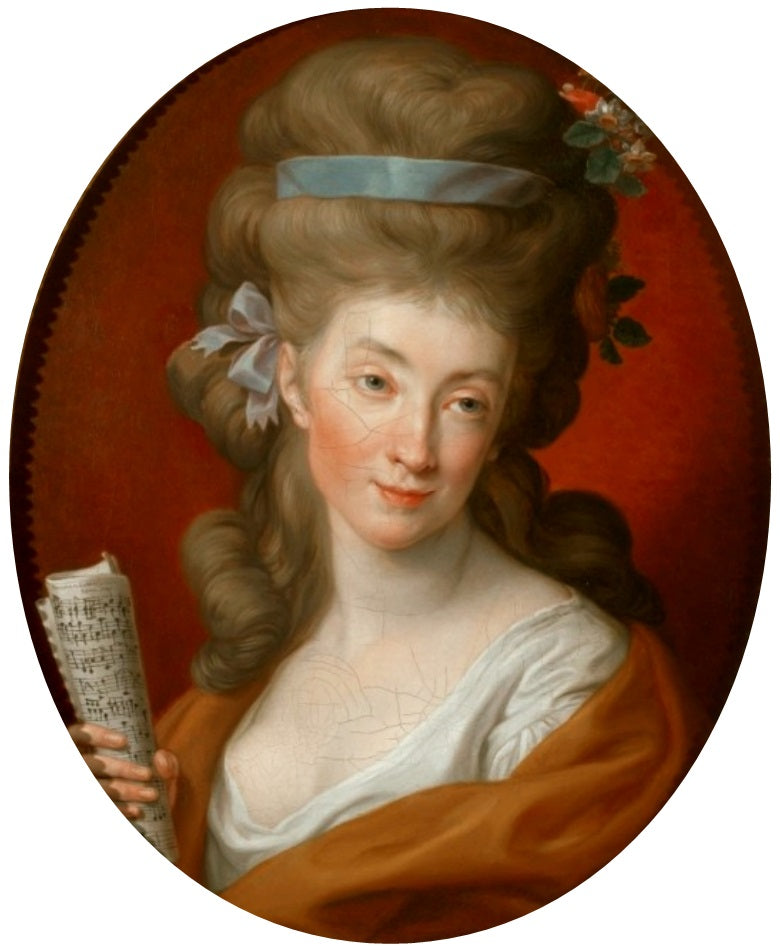 Portræt af Izabela (Elżbieta) Potocka født Lubomirska i Polymnia. - Pompeo Batoni