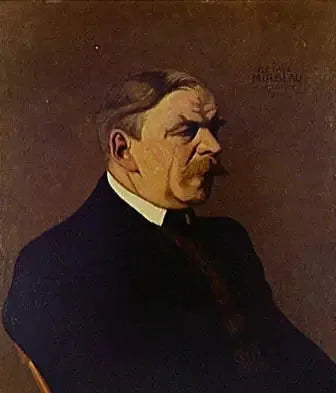 Portræt af Octave Mirbeau - Félix Vallotton