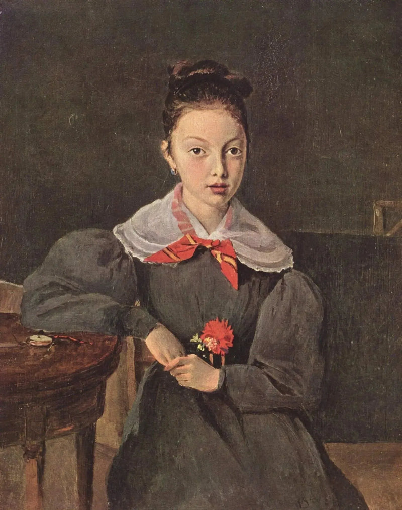 Portræt af Octavie Sennegon - Jean-Baptiste Camille Corot