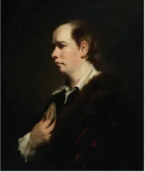 Portræt af Oliver Goldsmith (1728-1774), dramatiker og forfatter - Joshua Reynolds