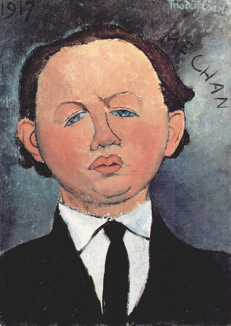 Portræt af Oscar Miestchaninoff - Amedeo Modigliani