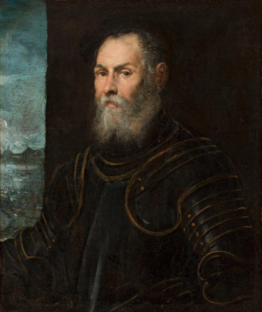 Portræt af en venetiansk admiral. - Jacopo Tintoretto