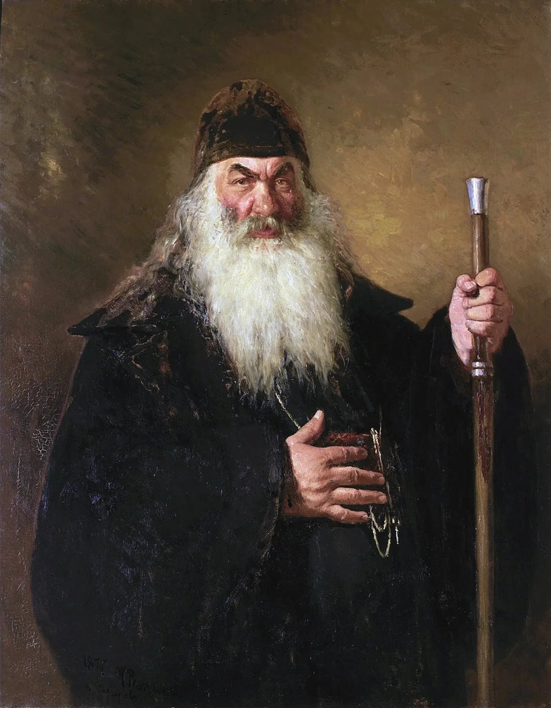 Portræt af en ærkediakon - Ilya Repin
