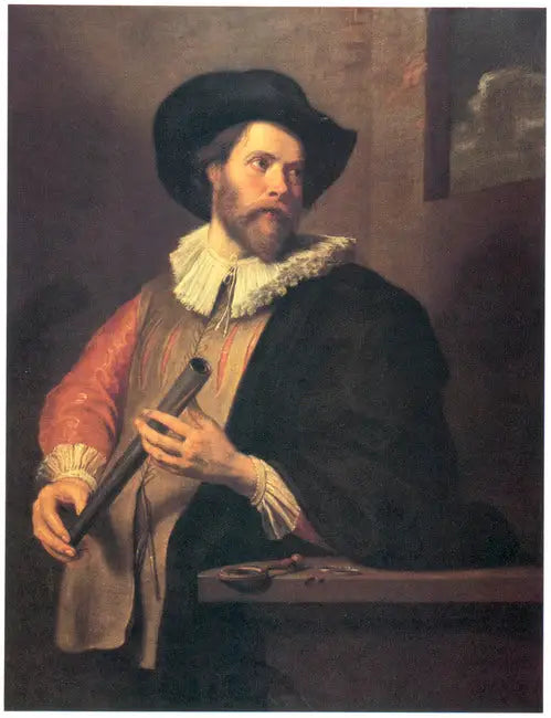 Portrait af en ukendt astronom - Antoine van Dyck