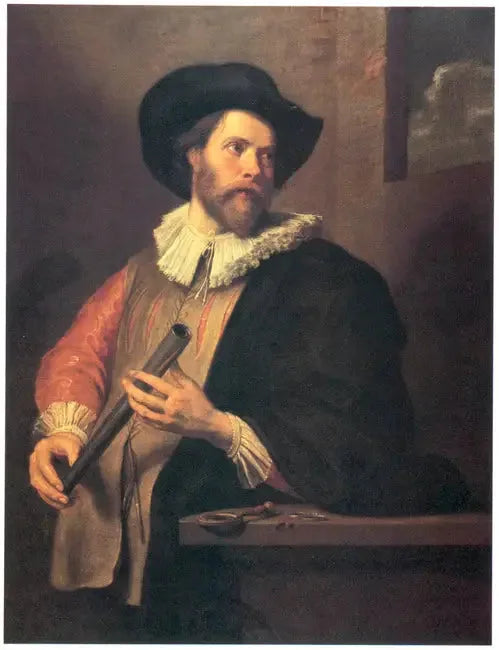Portrait af en ukendt astronom - Antoine van Dyck