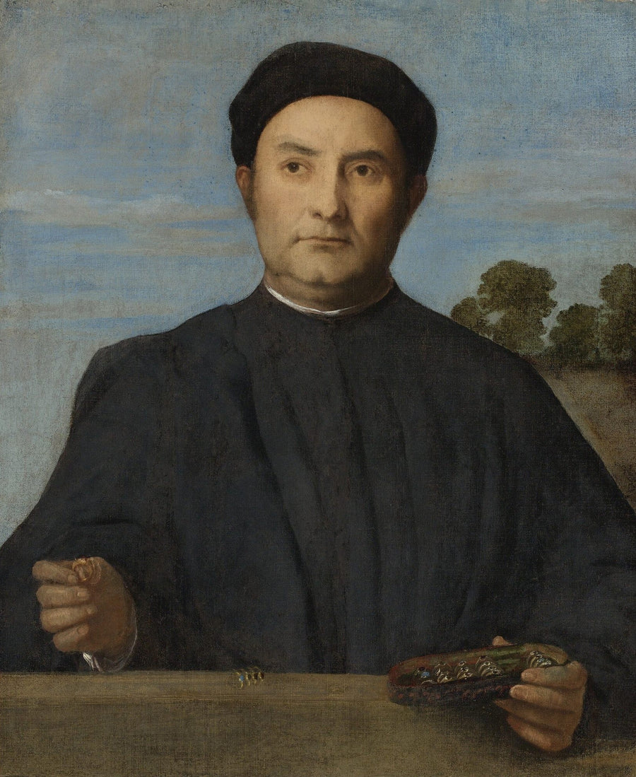 Portræt af en guldsmed - Lorenzo Lotto