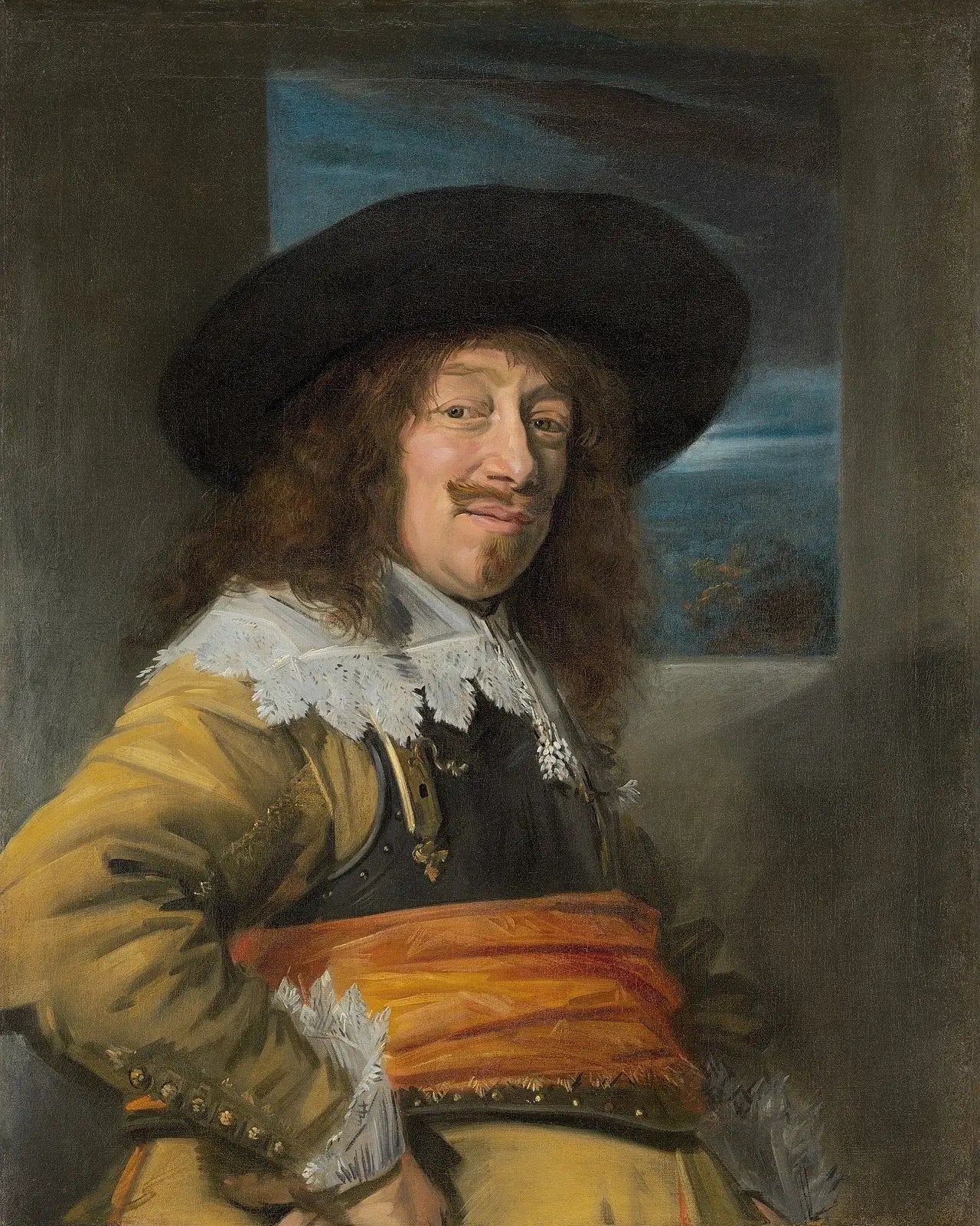 Portrait d'un cavalier - Frans Hals image 1 copie de tableau peinte à la main