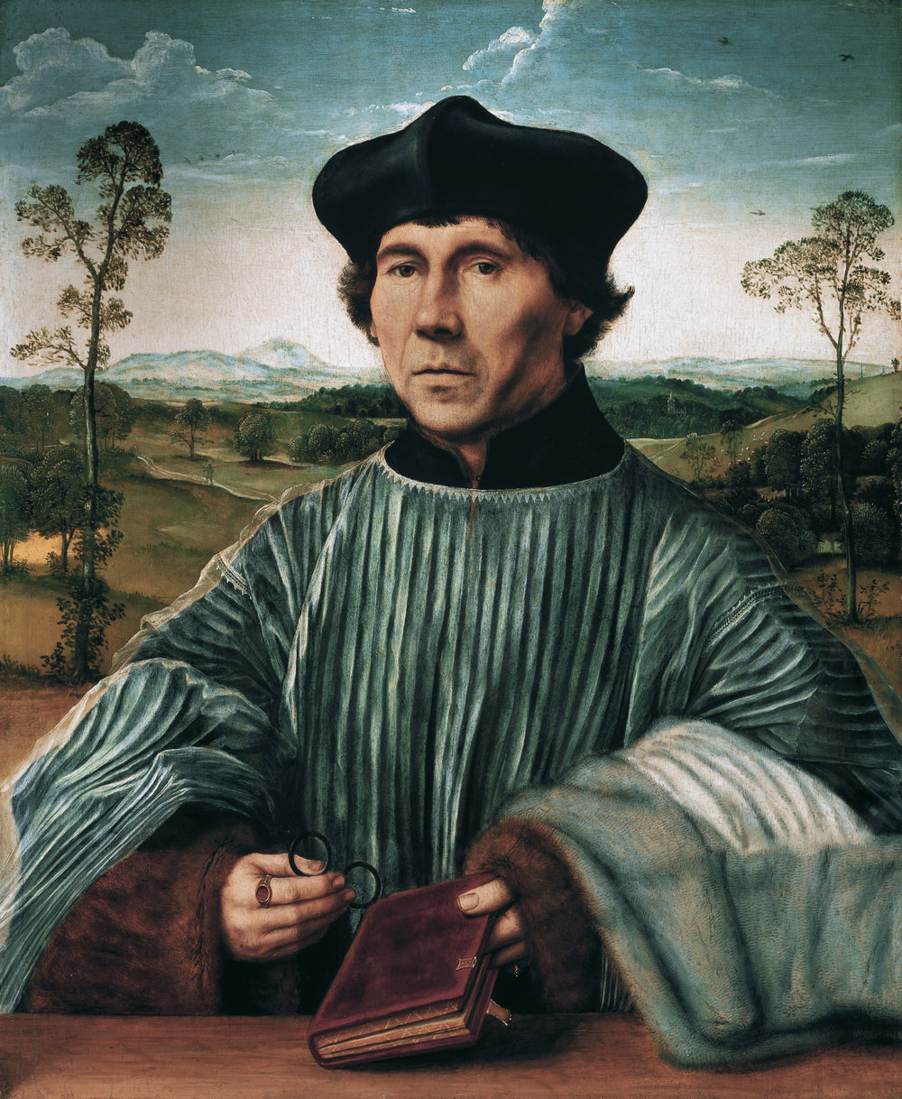 Portrait d'un chanoine. - Quentin Metsys image 1 copie de tableau peinte à la main