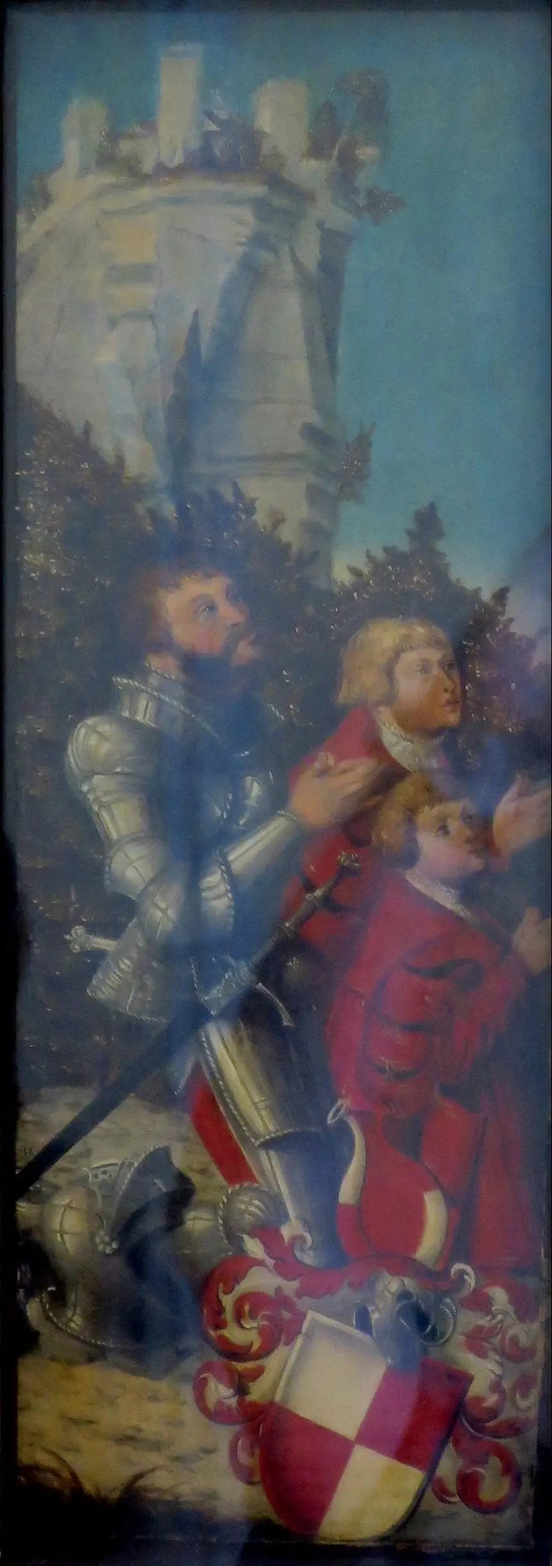 Portræt af en ridder og hans to sønner - Lucas Cranach den Ældre