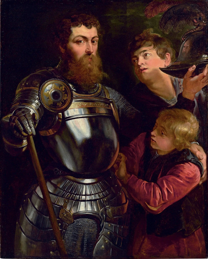Portrait af en kommandant - Peter Paul Rubens