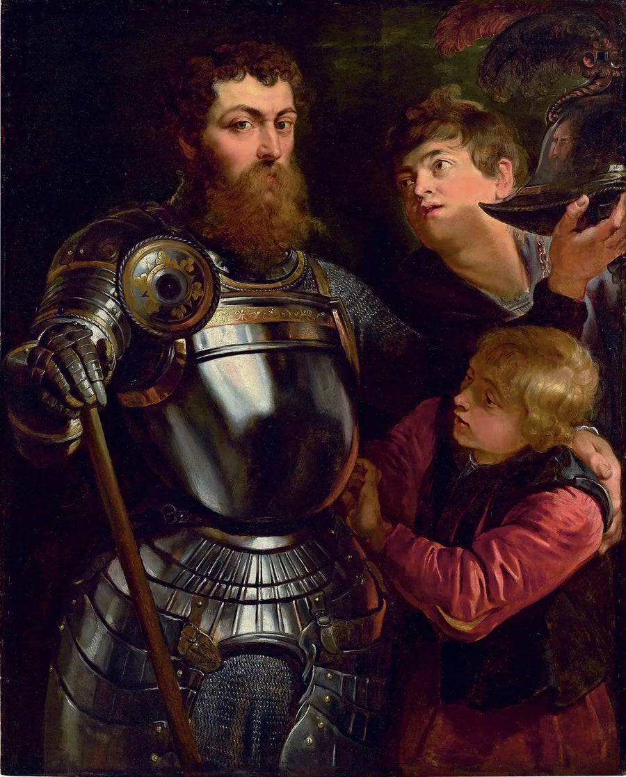 Portrait af en kommandant - Peter Paul Rubens