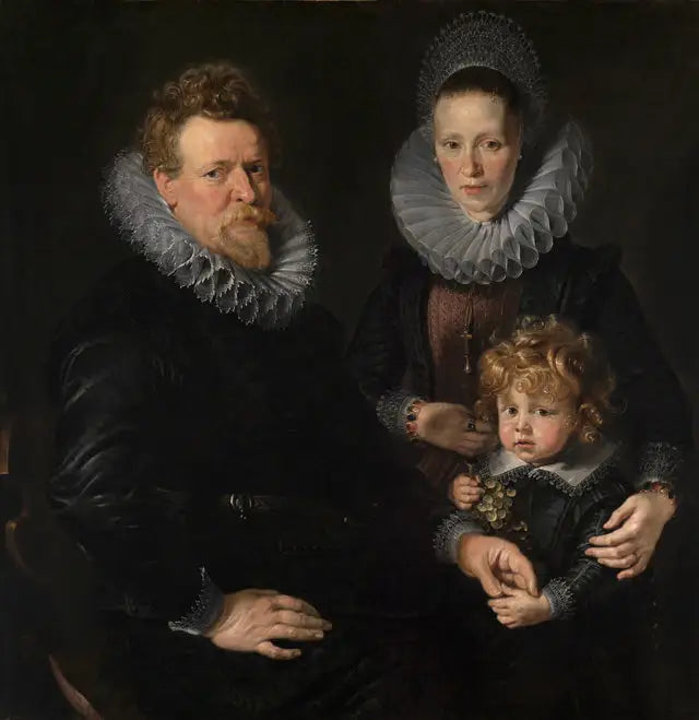 Portræt af et ægtepar med et barn - Peter Paul Rubens