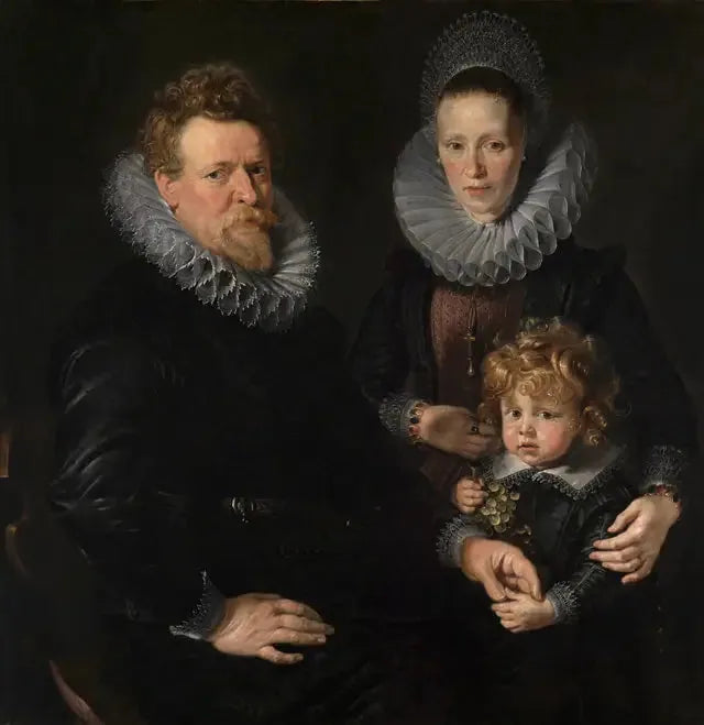 Portræt af et ægtepar med et barn - Peter Paul Rubens