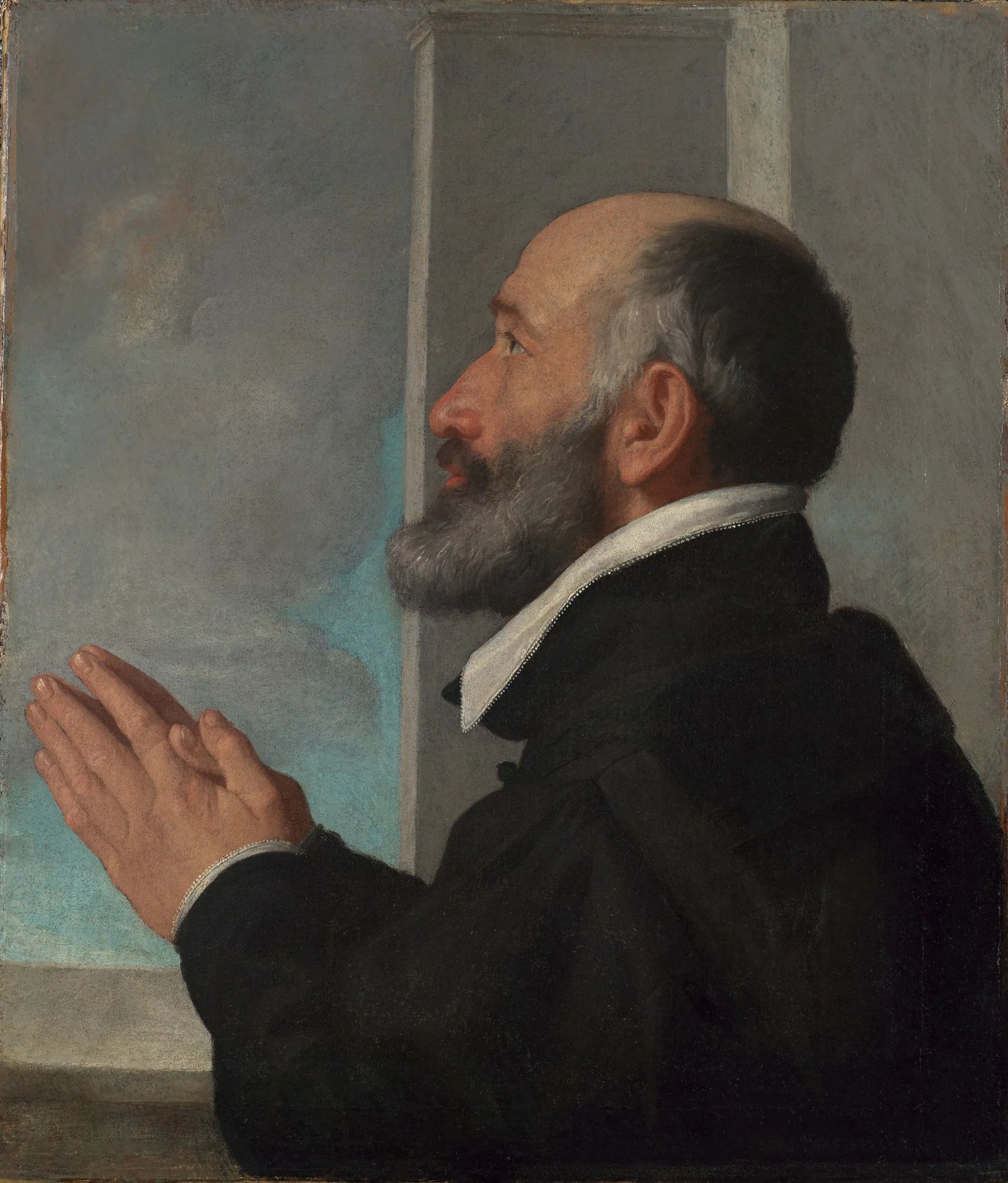 Portrait d'un donateur - Giovanni Battista Moroni image 1 copie peinte à la main à l’huile