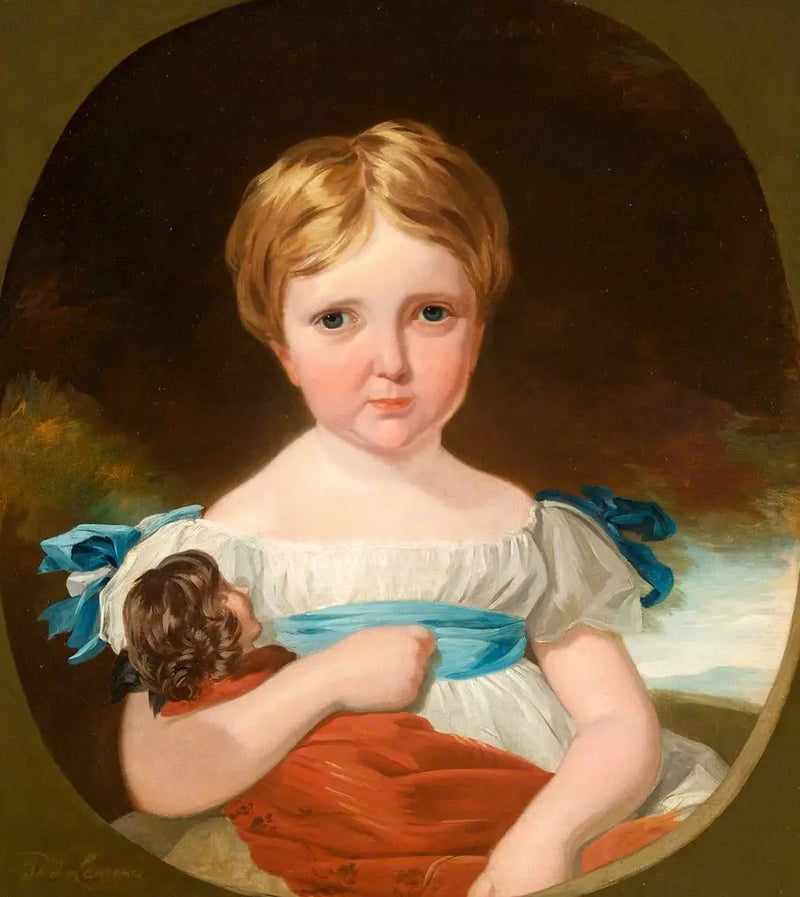 Portræt af et barn med en dukke - Thomas Lawrence