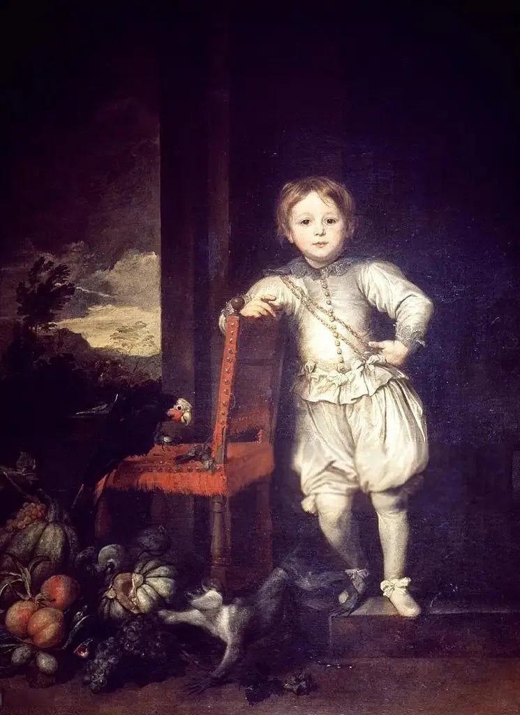 Portræt af et barn i hvid - Antoine van Dyck