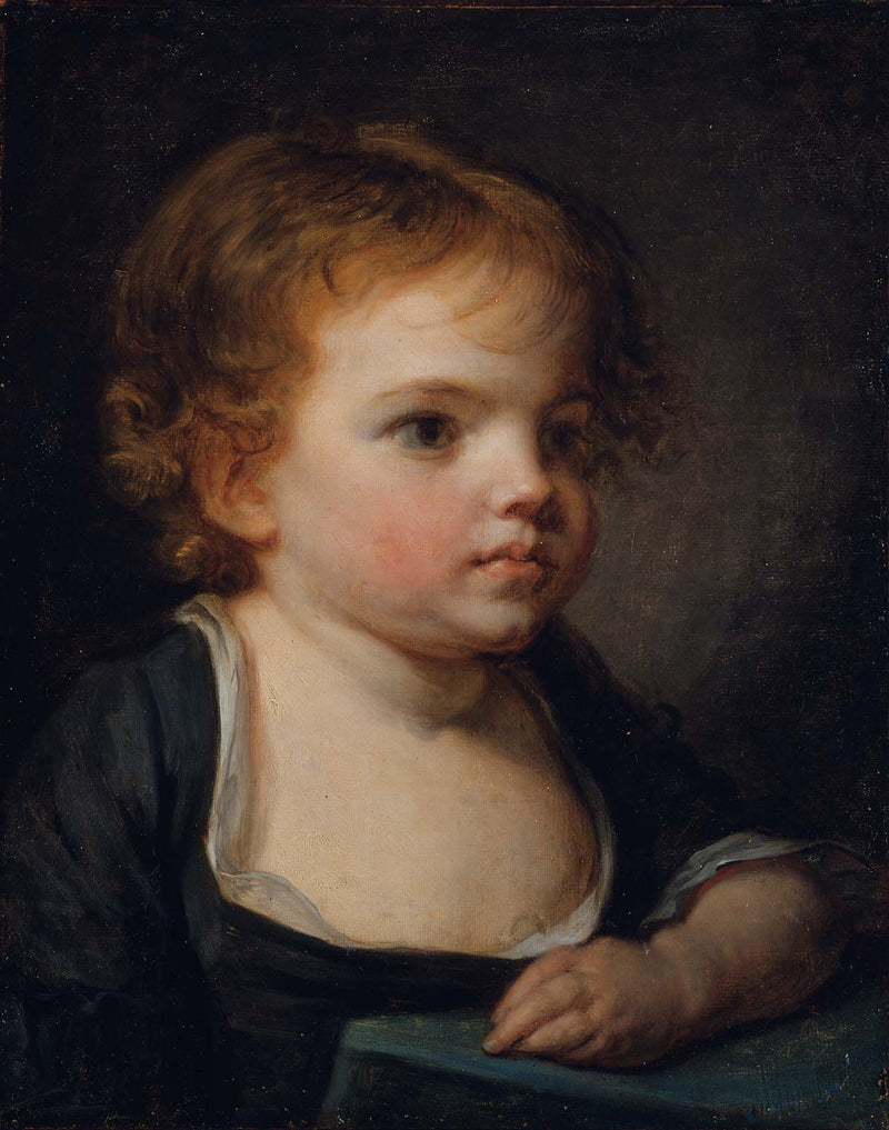 Portræt af et barn - Jean-Baptiste Greuze