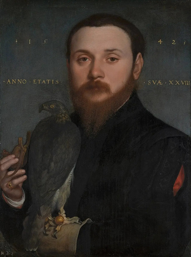 Portræt af en falkejæger - Hans Holbein den Yngre