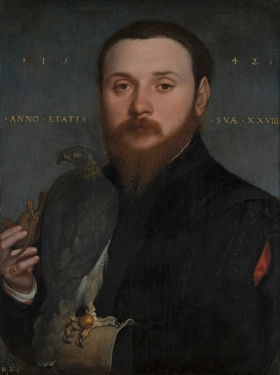 Portræt af en falkejæger - Hans Holbein den Yngre
