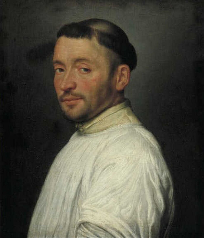 Portræt af en camaldulensisk bror - Giovanni Battista Moroni