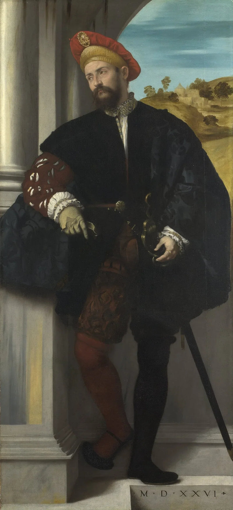 Portræt af en gentleman - Alessandro Bonvicino