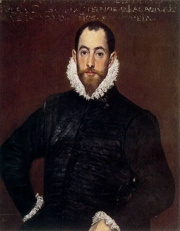 Portrait af en gentleman fra Maison de Leiva - El Greco