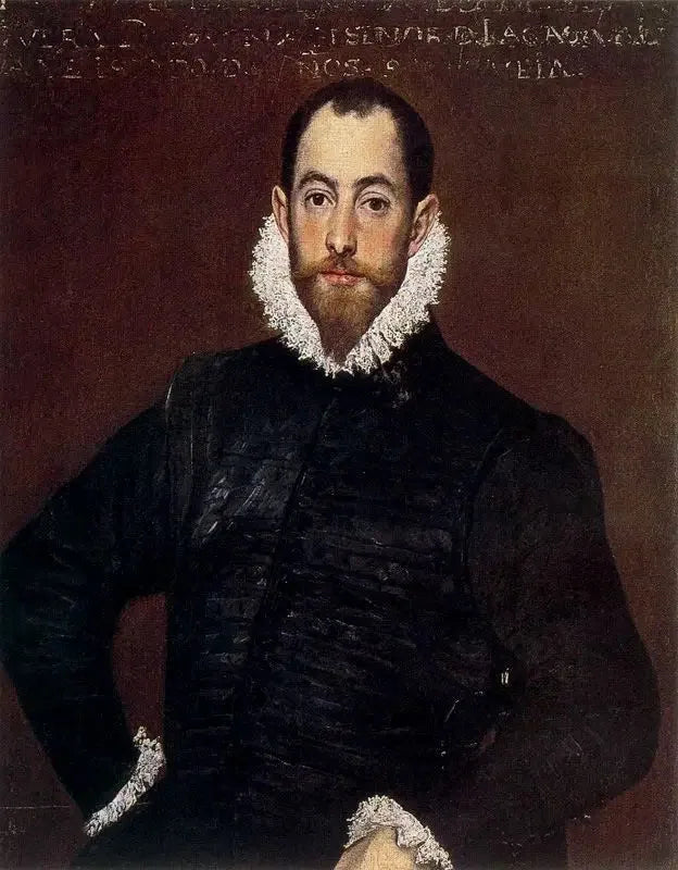 Portrait af en gentleman fra Maison de Leiva - El Greco