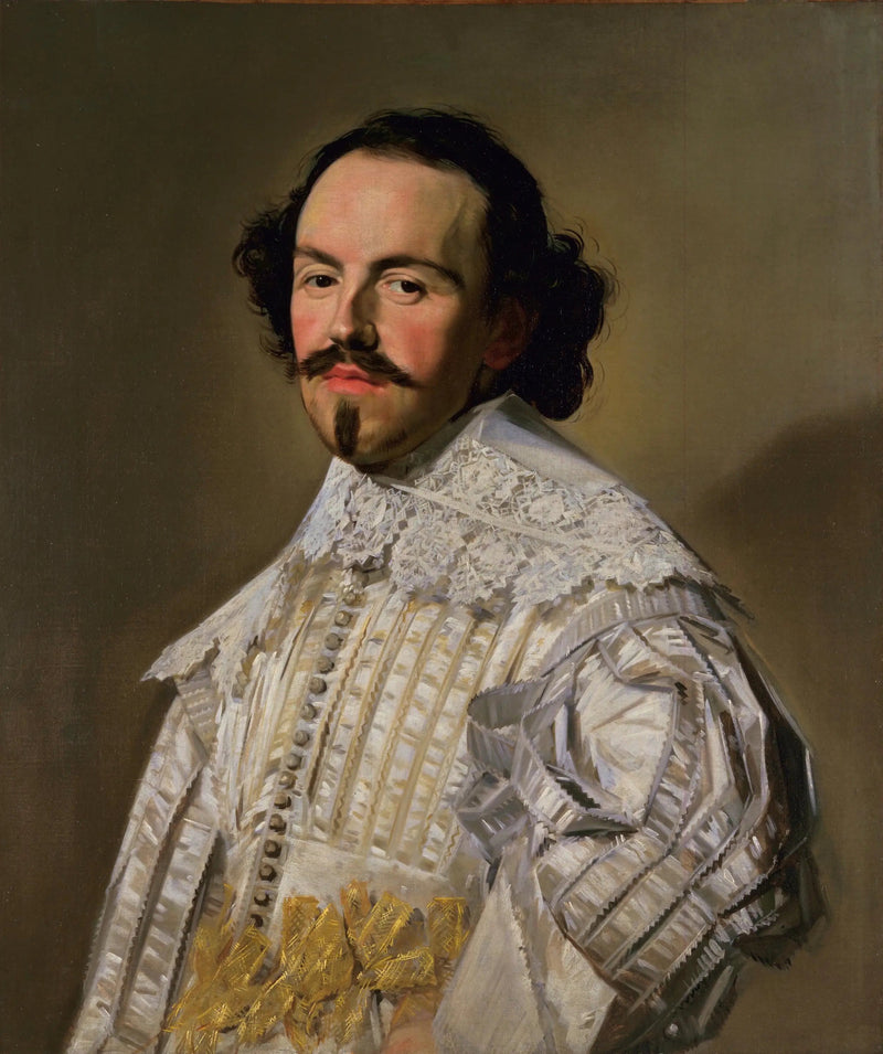Portrait af en gentleman i hvid - Frans Hals