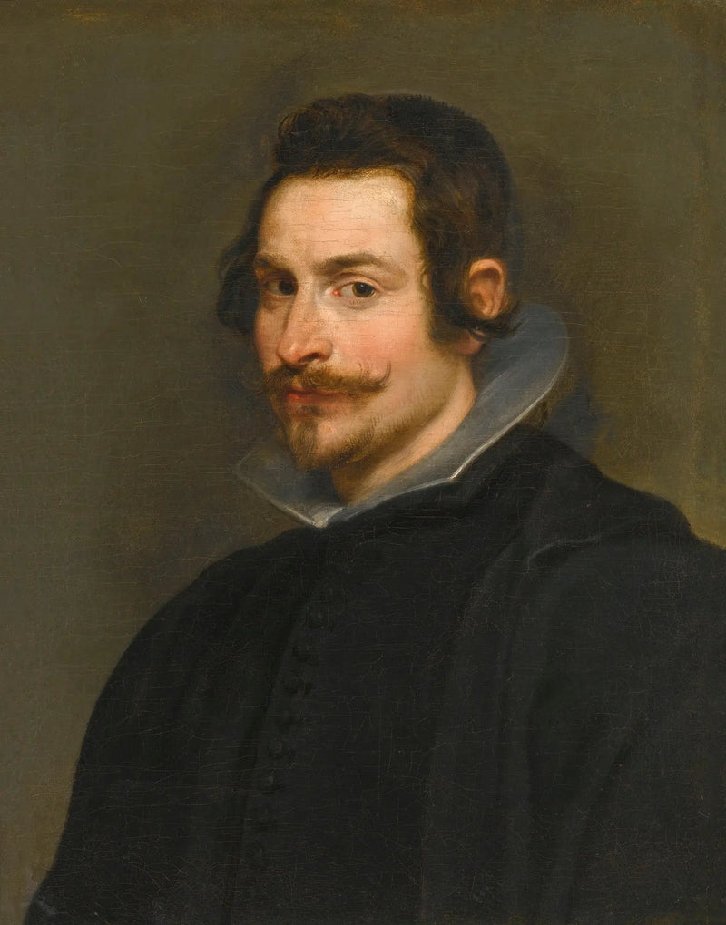 Portrait af en herre, i halvfigur, klædt i sort - Peter Paul Rubens