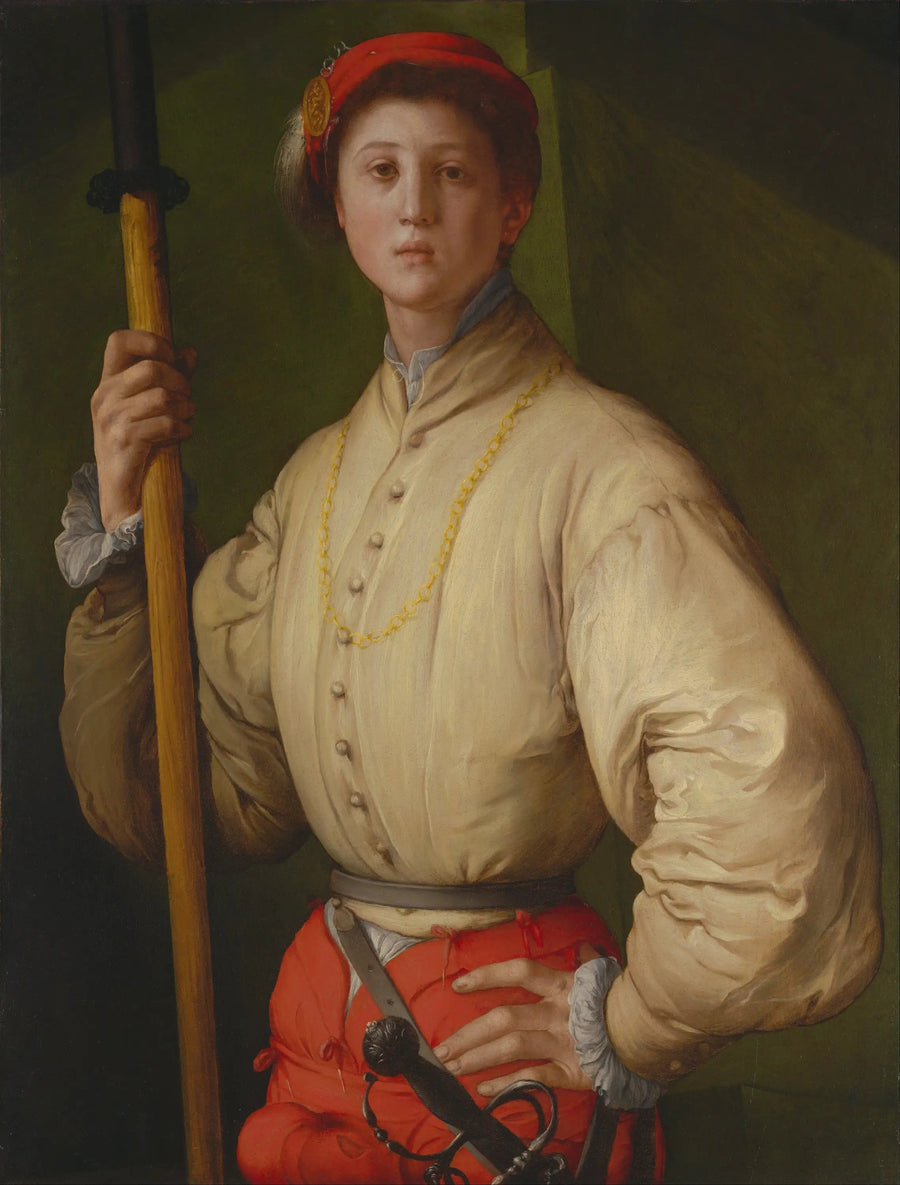 Portræt af en hallebardist - Pontormo