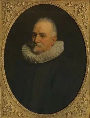 Portræt af en ældre mand, - Antoine van Dyck