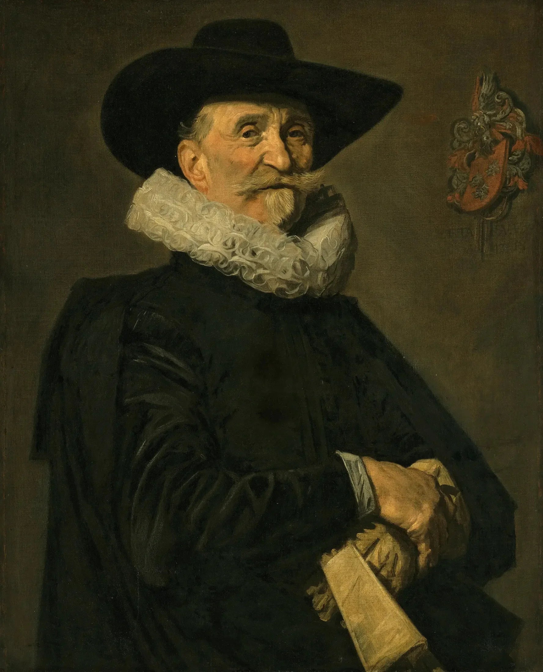Portrait d'un homme âgé - Frans Hals image 1 reproduction artisanale de tableau