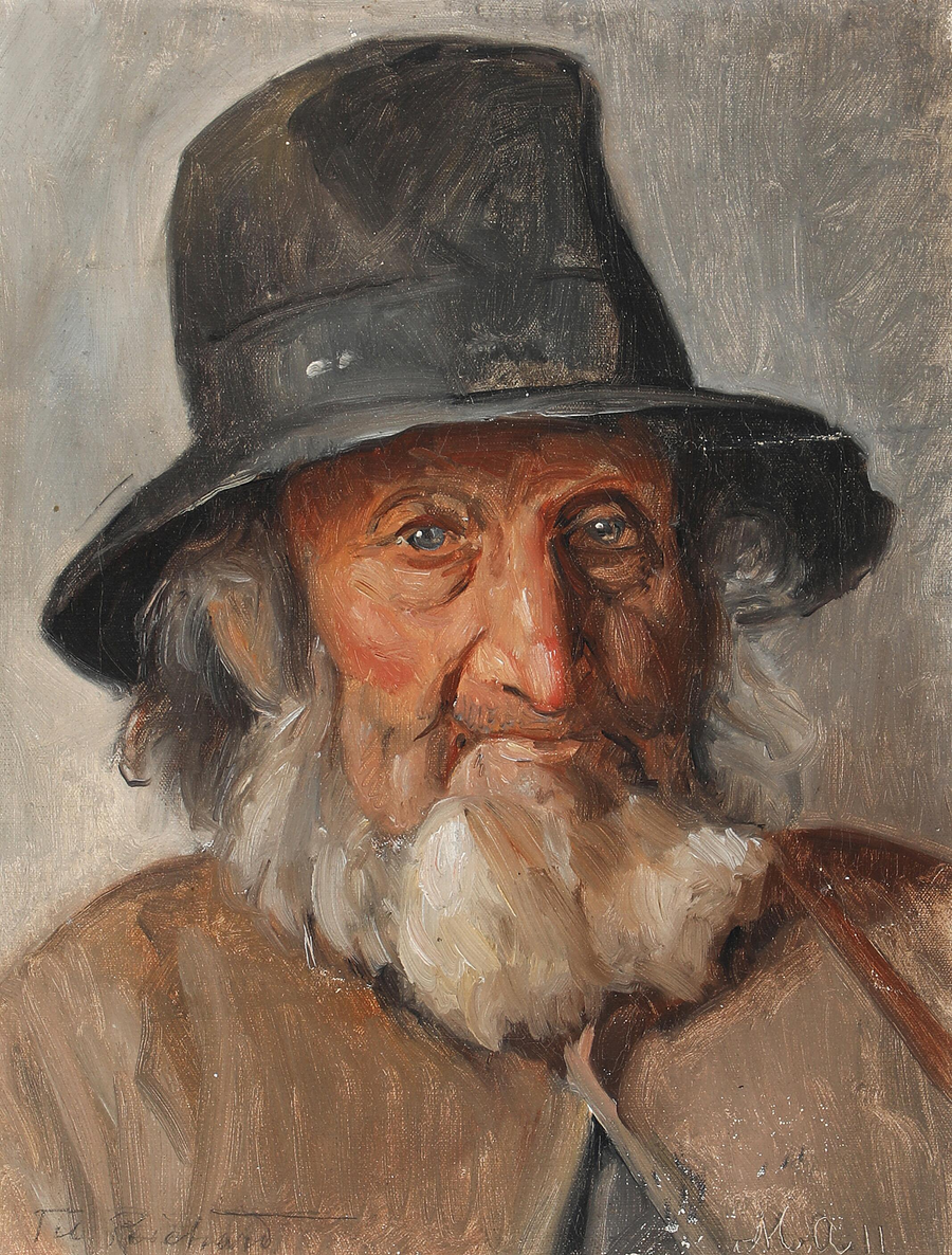 Portræt af en ældre mand - Michael Peter Ancher