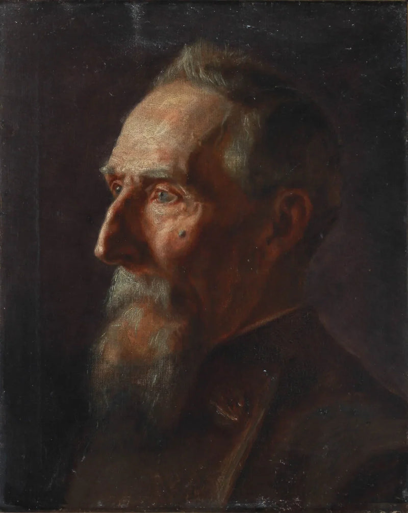 Portræt af en ældre mand. - Michael Peter Ancher