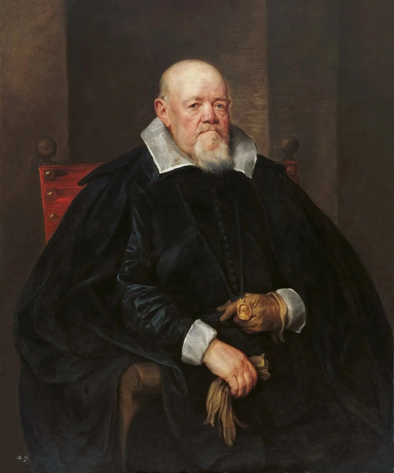 Portrait af en mand med medaljon - Antoine van Dyck