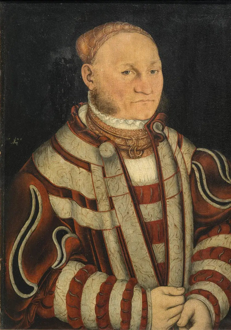 Portræt af en mand med røde overskæg - Lucas Cranach den Ældre