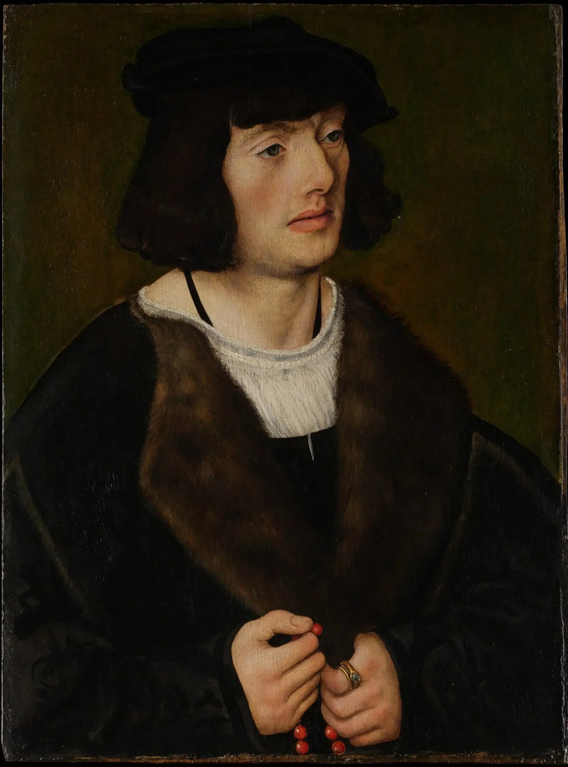 Portræt af en mand med en rosenkrans - Lucas Cranach den Ældre