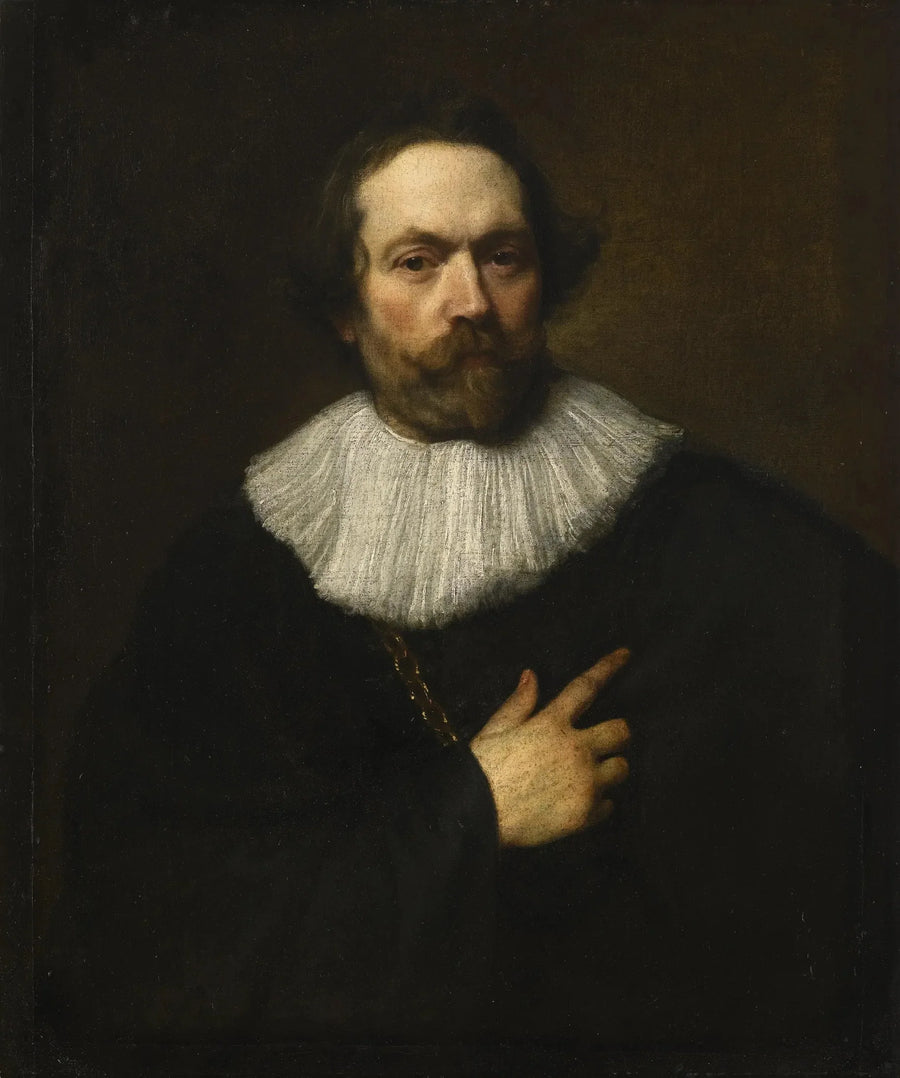 Portræt af en mand med skæg - Antoine van Dyck