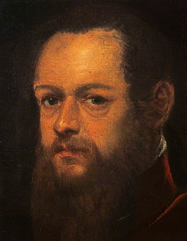 Portræt af en skægget mand - Jacopo Tintoretto
