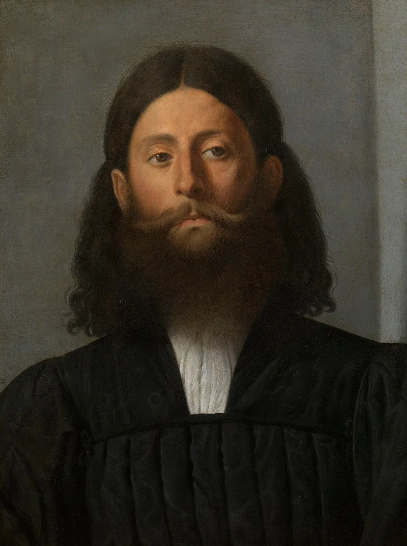 Portræt af en skægget mand - Lorenzo Lotto