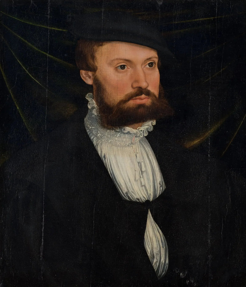 Portræt af en skægget mand - Lucas Cranach den Ældre