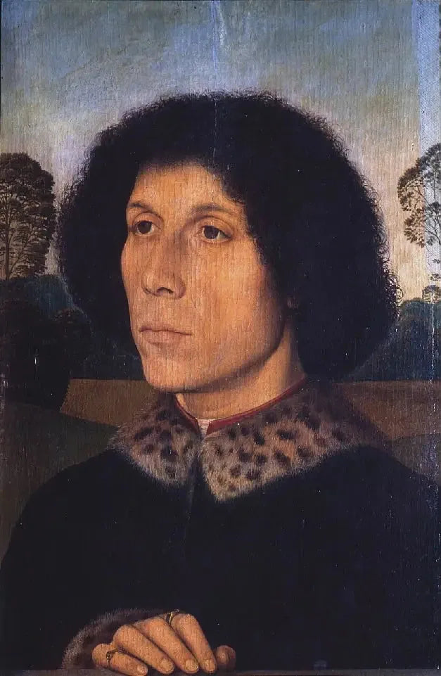 Portrait d'un homme dans un paysage - Hans Memling image 1 copie peinte à la main à l’huile