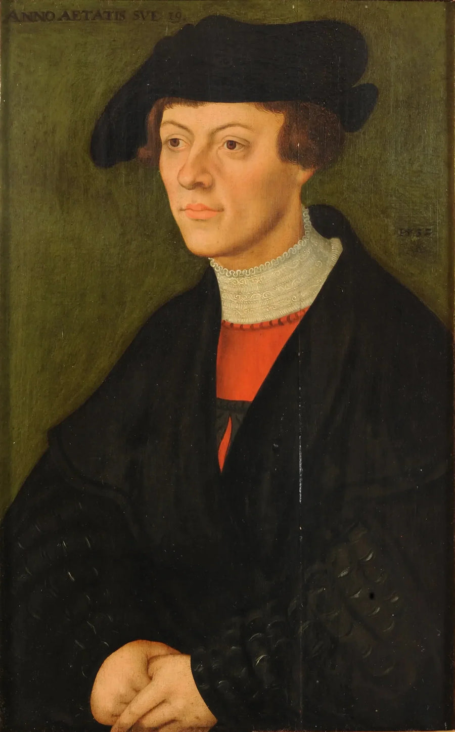 Portræt af en 19-årig mand - Lucas Cranach den Ældre