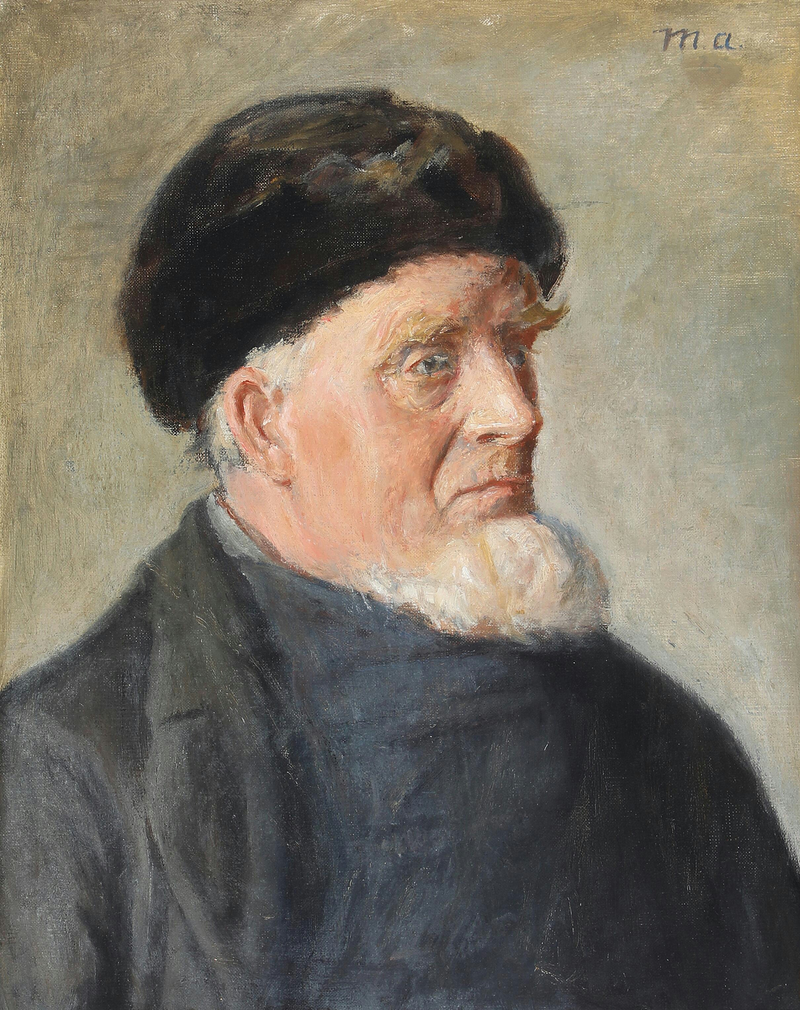 Portræt af en mand fra Skagen. -Michael Peter Ancher