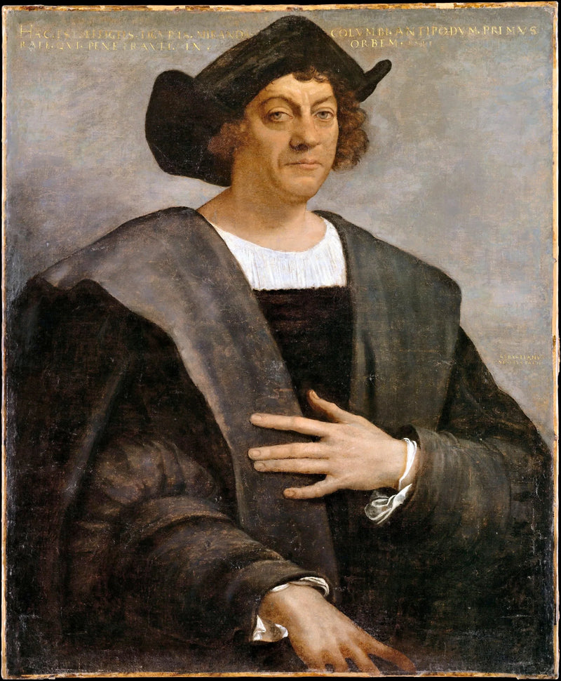 Portræt af en mand, kaldet Christoffer Columbus (født omkring 1446, død i 1506) - Sebastiano del Piombo
