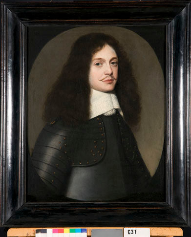 Portræt af en mand i rustning - Gerrit van Honthorst