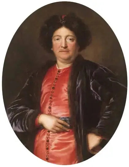 Portræt af en mand i polsk dragt, sandsynligvis Jean II Casimir Vasa, kongen af Polen - Pierre Mignard