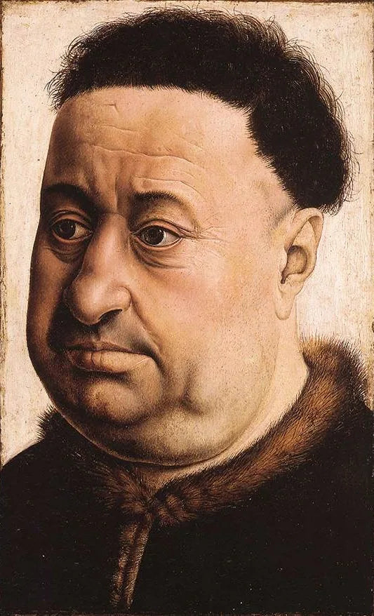 Portræt af en tyk mand - Robert Campin