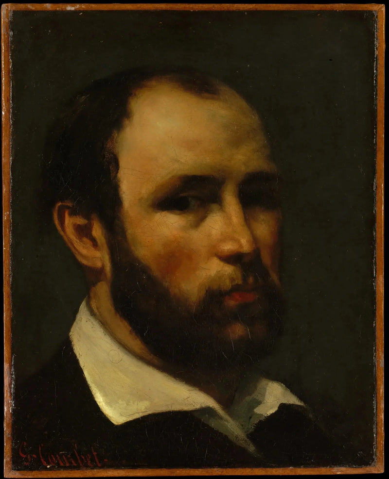 Portrait af en mand - Gustave Courbet