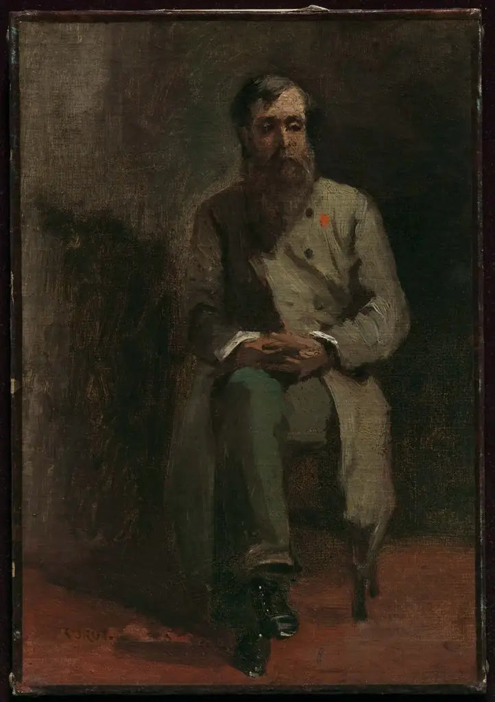 Portræt af en mand - Jean-Baptiste Camille Corot